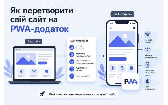 Як перетворити свій сайт на PWA-додаток