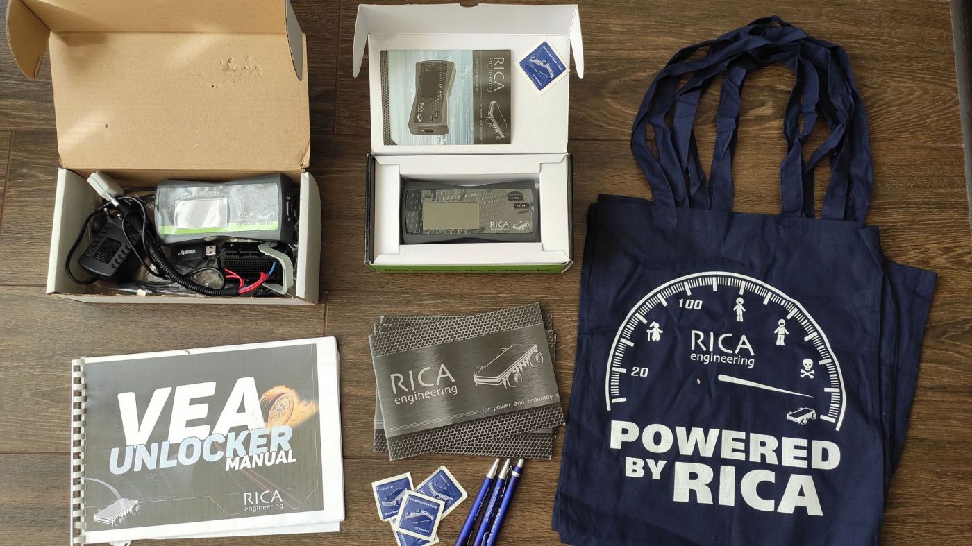 Розпакований комплект Rica