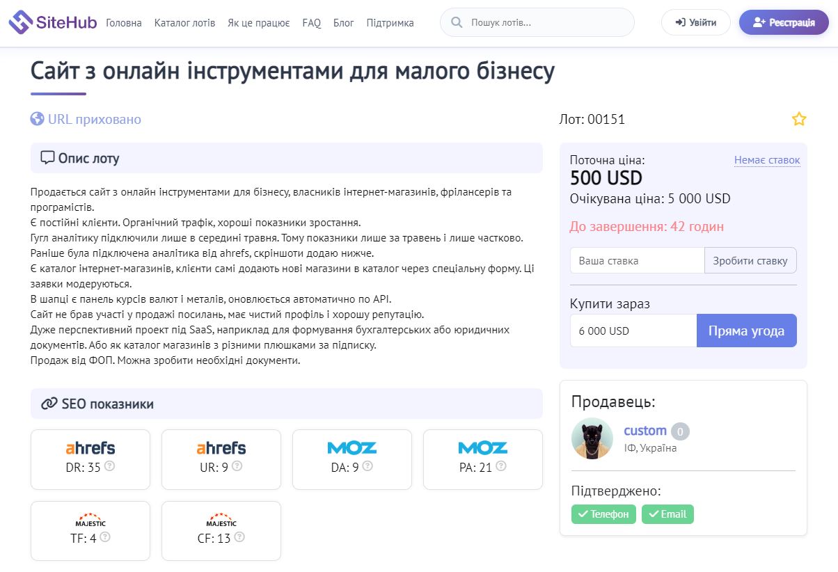 Огляд української біржі цифрових активів SiteHub